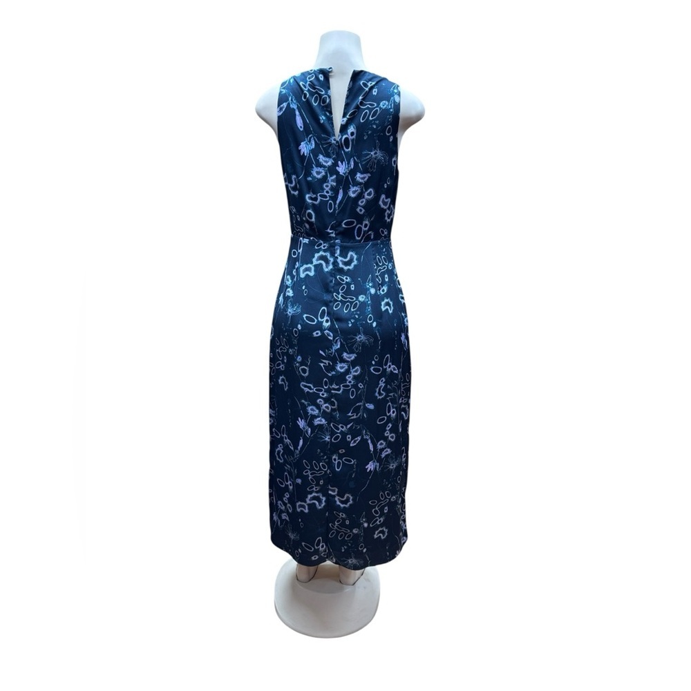 Nordstrom .Navy Floral Midi Dress - Picture 3 of 10